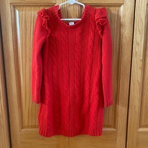 Carter's Vibrant Red Cable Knit Dress